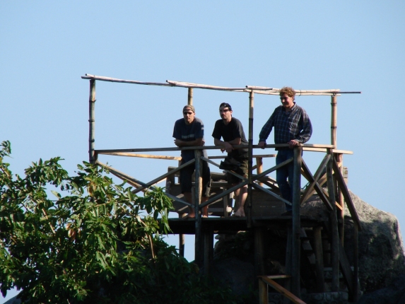 Ausblickspunkt mit Fischverrückten auf Chizumulu Island.