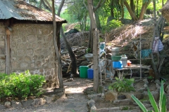 Küche des Gästehauses auf Chizumulu Island.